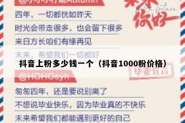 抖音上粉多少钱一个（抖音1000粉价格） 第1张