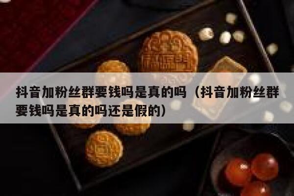 抖音加粉丝群要钱吗是真的吗（抖音加粉丝群要钱吗是真的吗还是假的） 第1张
