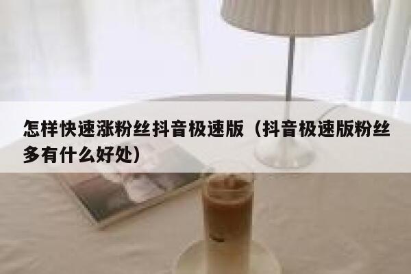 怎样快速涨粉丝抖音极速版（抖音极速版粉丝多有什么好处） 第1张