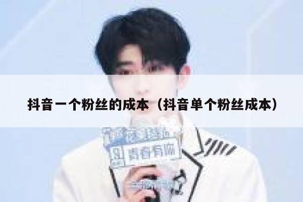 抖音一个粉丝的成本（抖音单个粉丝成本） 第1张