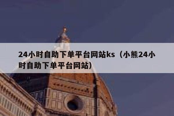 24小时自助下单平台网站ks（小熊24小时自助下单平台网站） 第1张