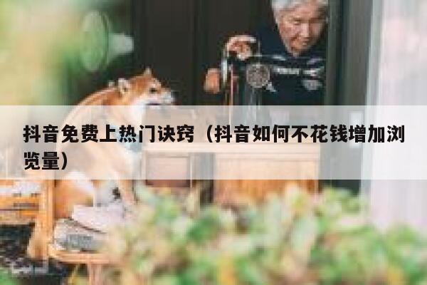 抖音免费上热门诀窍（抖音如何不花钱增加浏览量） 第1张