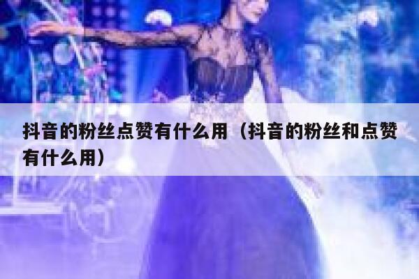 抖音的粉丝点赞有什么用（抖音的粉丝和点赞有什么用） 第1张