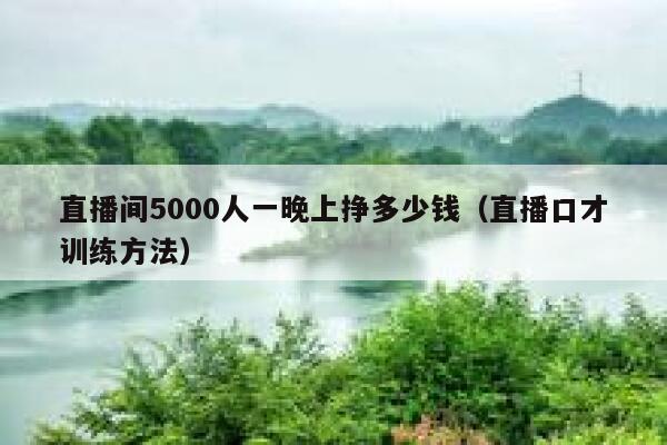 直播间5000人一晚上挣多少钱（直播口才训练方法） 第1张