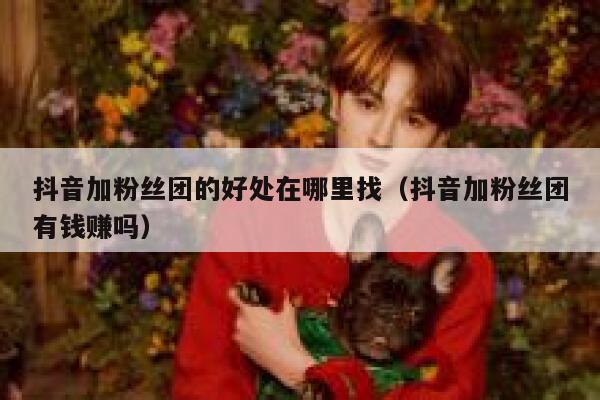抖音加粉丝团的好处在哪里找（抖音加粉丝团有钱赚吗） 第1张