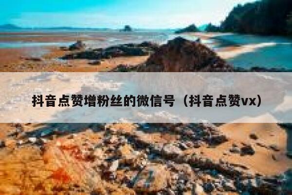 抖音点赞增粉丝的微信号（抖音点赞vx） 第1张
