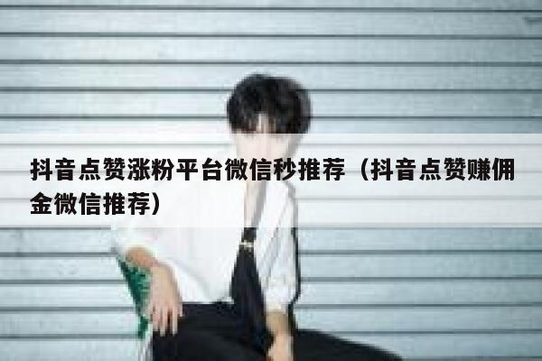 抖音点赞涨粉平台微信秒推荐（抖音点赞赚佣金微信推荐） 第1张