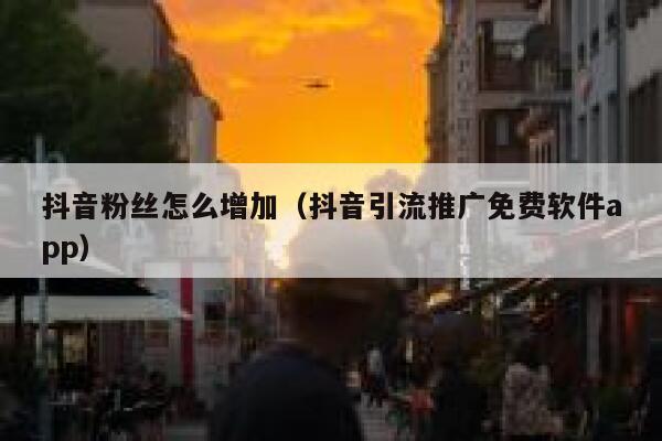 抖音粉丝怎么增加（抖音引流推广免费软件app） 第1张