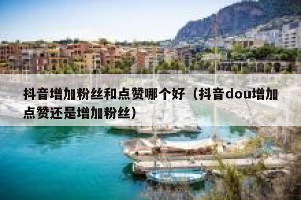 抖音增加粉丝和点赞哪个好（抖音dou增加点赞还是增加粉丝） 第1张