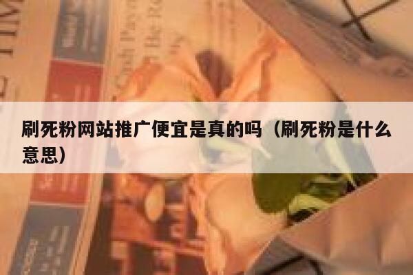刷死粉网站推广便宜是真的吗（刷死粉是什么意思） 第1张