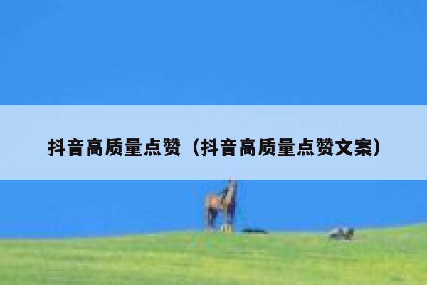 抖音高质量点赞（抖音高质量点赞文案） 第1张