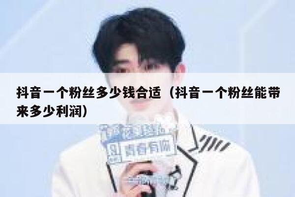 抖音一个粉丝多少钱合适（抖音一个粉丝能带来多少利润） 第1张