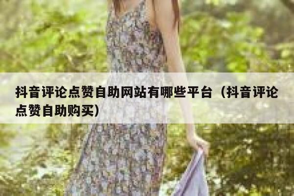 抖音评论点赞自助网站有哪些平台（抖音评论点赞自助购买） 第1张