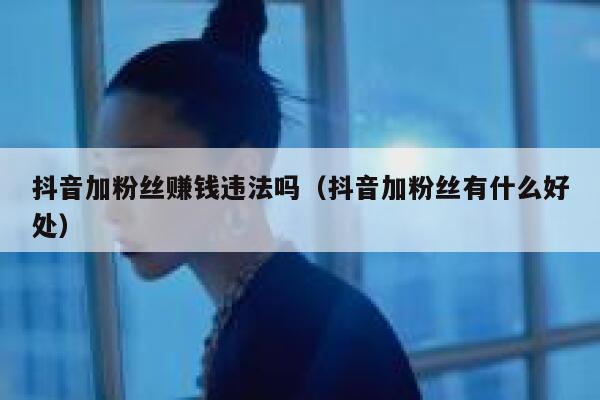 抖音加粉丝赚钱违法吗（抖音加粉丝有什么好处） 第1张