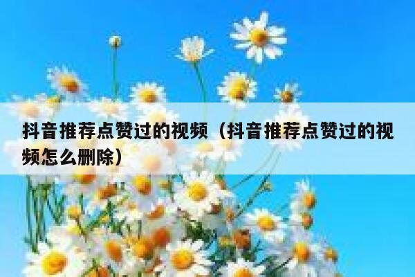 抖音推荐点赞过的视频（抖音推荐点赞过的视频怎么删除） 第1张