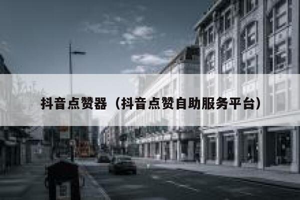 抖音点赞器（抖音点赞自助服务平台） 第1张
