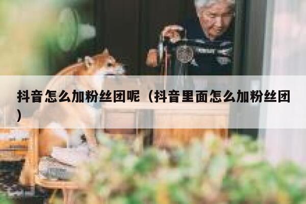 抖音怎么加粉丝团呢（抖音里面怎么加粉丝团） 第1张