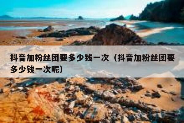 抖音加粉丝团要多少钱一次（抖音加粉丝团要多少钱一次呢） 第1张