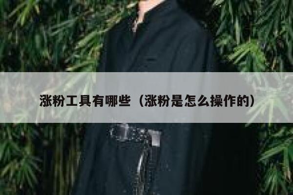 涨粉工具有哪些（涨粉是怎么操作的） 第1张