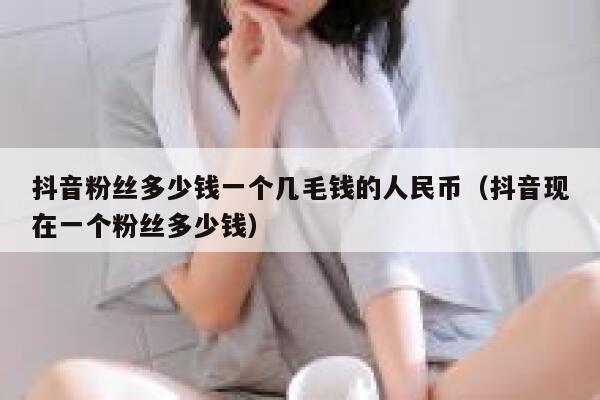 抖音粉丝多少钱一个几毛钱的人民币（抖音现在一个粉丝多少钱） 第1张