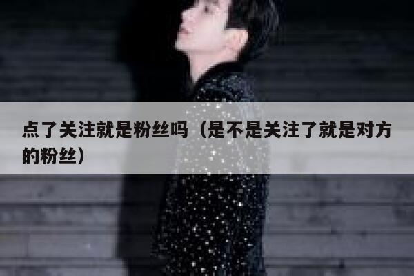 点了关注就是粉丝吗（是不是关注了就是对方的粉丝） 第1张