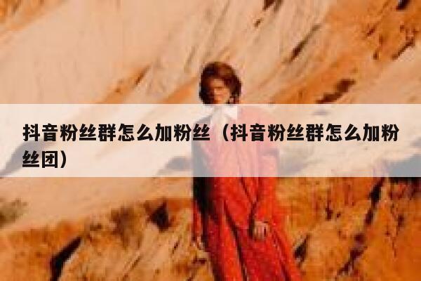抖音粉丝群怎么加粉丝（抖音粉丝群怎么加粉丝团） 第1张