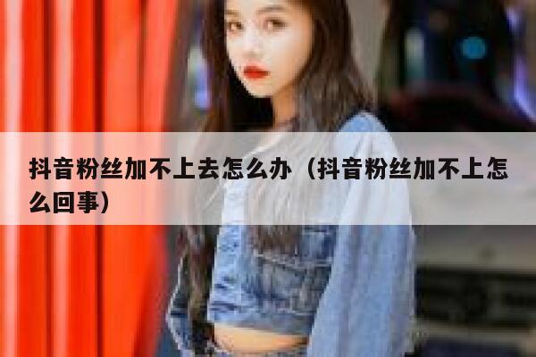 抖音粉丝加不上去怎么办（抖音粉丝加不上怎么回事） 第1张
