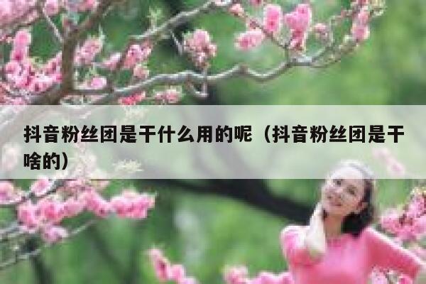 抖音粉丝团是干什么用的呢（抖音粉丝团是干啥的） 第1张