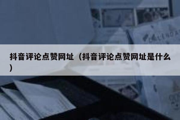 抖音评论点赞网址（抖音评论点赞网址是什么） 第1张
