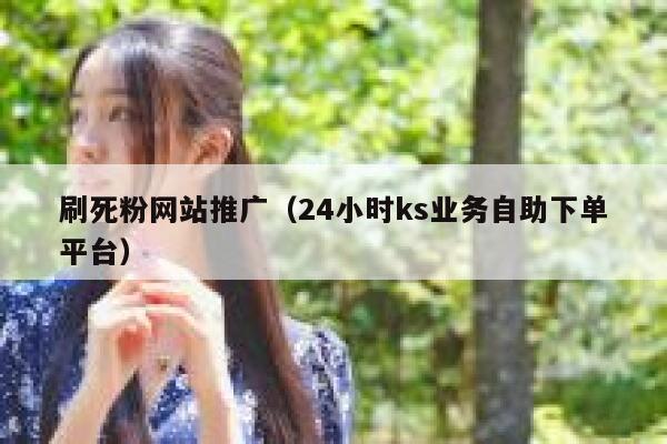 刷死粉网站推广（24小时ks业务自助下单平台） 第1张