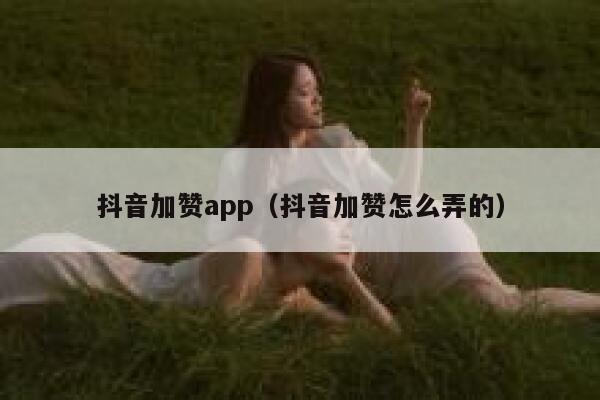 抖音加赞app（抖音加赞怎么弄的） 第1张