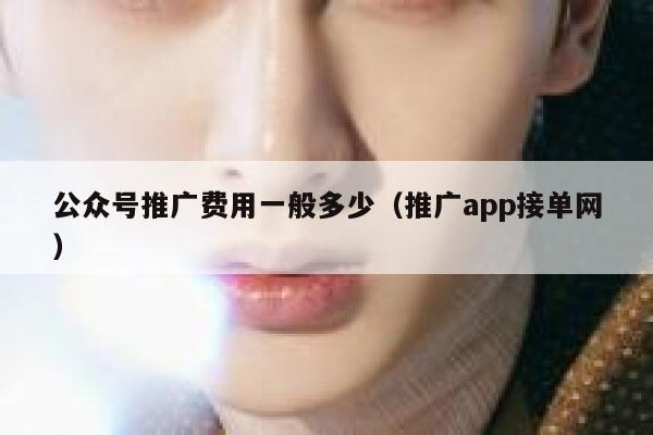 公众号推广费用一般多少（推广app接单网） 第1张