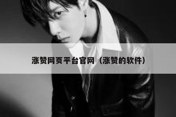 涨赞网页平台官网（涨赞的软件） 第1张
