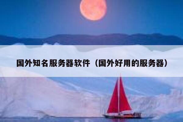 国外知名服务器软件（国外好用的服务器） 第1张