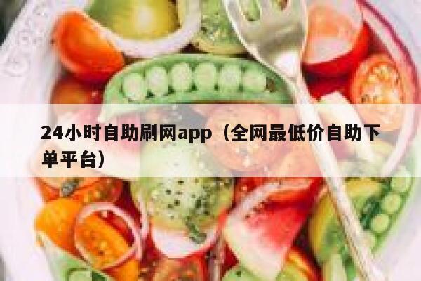 24小时自助刷网app（全网最低价自助下单平台） 第1张