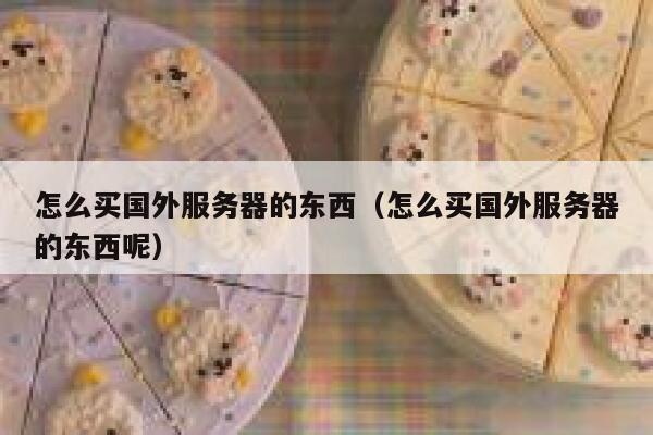 怎么买国外服务器的东西（怎么买国外服务器的东西呢） 第1张