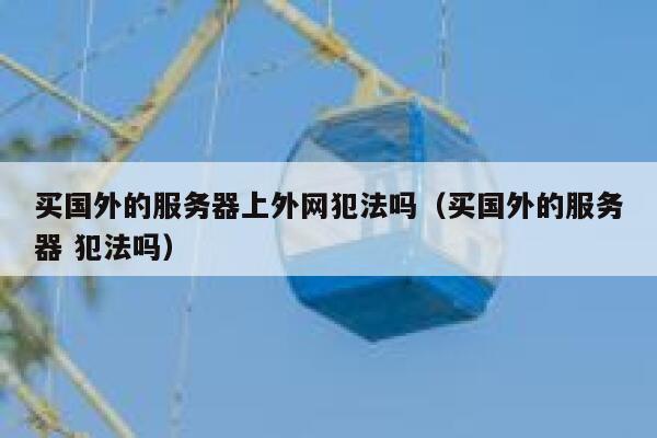 买国外的服务器上外网犯法吗（买国外的服务器 犯法吗） 第1张