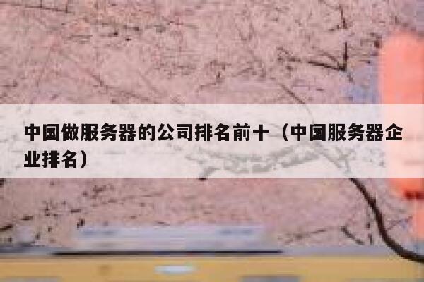 中国做服务器的公司排名前十（中国服务器企业排名） 第1张