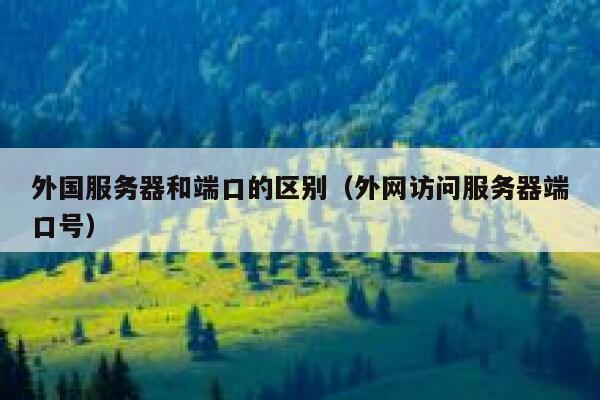 外国服务器和端口的区别（外网访问服务器端口号） 第1张