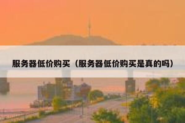 服务器低价购买（服务器低价购买是真的吗） 第1张