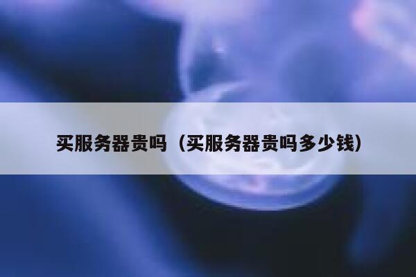 买服务器贵吗（买服务器贵吗多少钱） 第1张