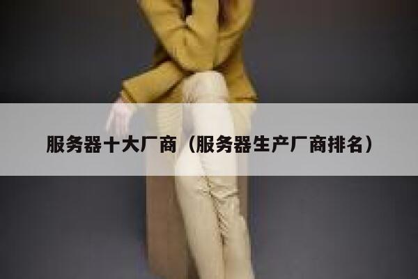 服务器十大厂商（服务器生产厂商排名） 第1张