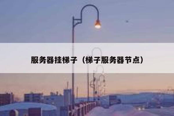 服务器挂梯子（梯子服务器节点） 第1张