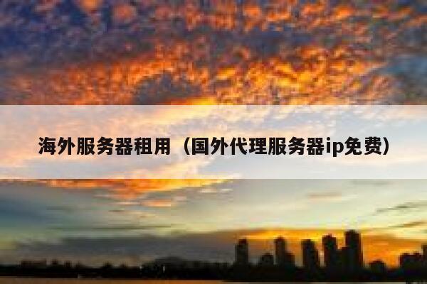 海外服务器租用（国外代理服务器ip免费） 第1张