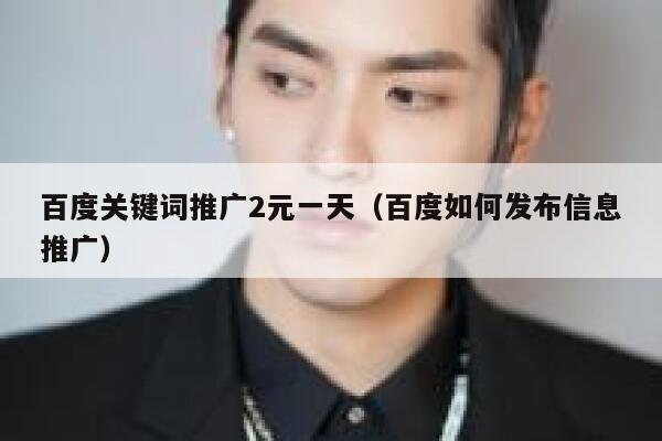 百度关键词推广2元一天（百度如何发布信息推广） 第1张