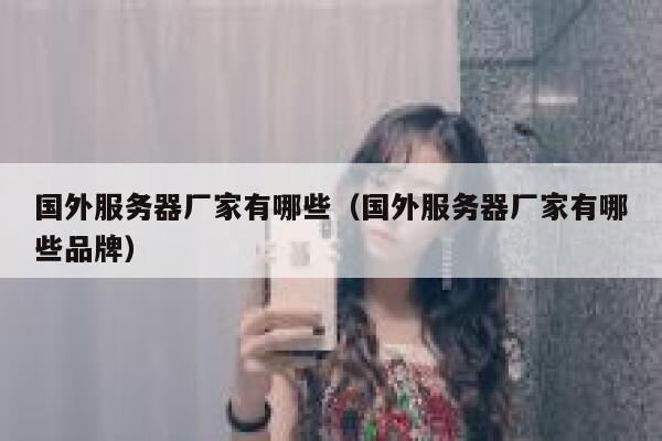 国外服务器厂家有哪些（国外服务器厂家有哪些品牌） 第1张
