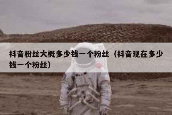 抖音粉丝大概多少钱一个粉丝（抖音现在多少钱一个粉丝） 第1张