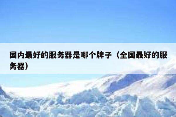 国内最好的服务器是哪个牌子（全国最好的服务器） 第1张