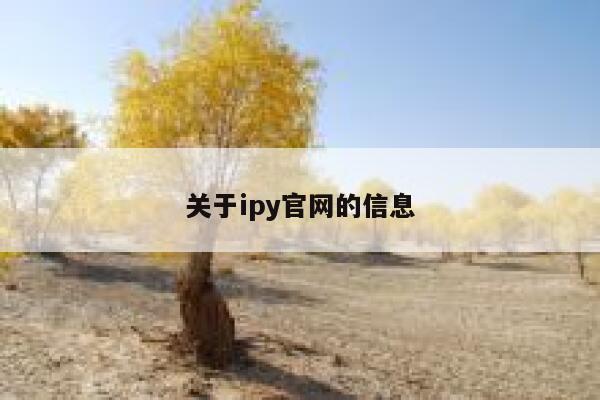 关于ipy官网的信息 第1张