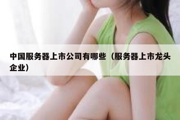 中国服务器上市公司有哪些（服务器上市龙头企业） 第1张
